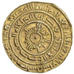 FATIMID: al-Mustansir, 1036-1094, AV dinar (3.86g), Misr, AH447. VF
