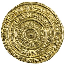 FATIMID: al-Mustansir, 1036-1094, AV dinar (4.13g), Misr, AH448. VF-EF