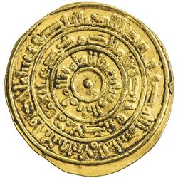 FATIMID: al-Mustansir, 1036-1094, AV dinar (3.87g), Sur, AH441. VF