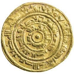 FATIMID: al-Mustansir, 1036-1094, AV dinar (3.94g), Sur, AH444. F-VF