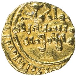 FATIMID: al-Mustansir, 1036-1094, AV 1/4 dinar (0.75g), NM, DM. VF