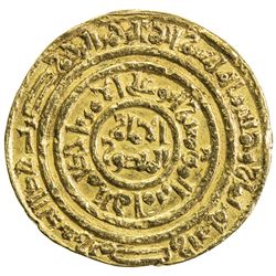 FATIMID: al-Amir al-Mansur, 1101-1130, AV dinar (4.19g), Misr, AH508. VF