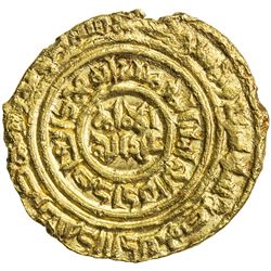 FATIMID: al-'Adid, 1160-1171, AV dinar (3.62g), Misr, AH557. VF