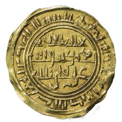 SULAYHID: al-Mukarram Ahmad, 1081-1091, AV dinar (2.38g), 'Adan, AH(4)80. VF-EF