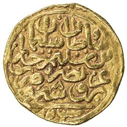 OTTOMAN EMPIRE: Suleyman I, 1520-1566, AV sultani (3.41g), Bursa, AH926. VF