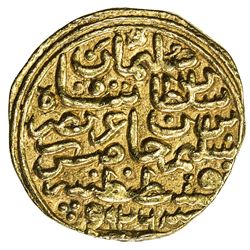 OTTOMAN EMPIRE: Suleyman I, 1520-1566, AV sultani (3.54g), Kostantiniye, AH926. VF
