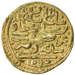 OTTOMAN EMPIRE: Suleyman I, 1520-1566, AV sultani (3.36g), Sidrekapsi, AH926. VF