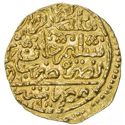 OTTOMAN EMPIRE: Murad III, 1574-1595, AV sultani (3.48g), Misr, AH982. EF