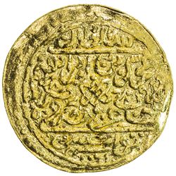 OTTOMAN EMPIRE: Mehmet IV, 1648-1687, AV sultani (3.47g), Tunis, AH1061. VF-EF
