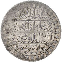 ALGIERS: Mahmud II, 1809-1830, AR 2 budju (19.34g), Jaza'ir, AH1239. VF