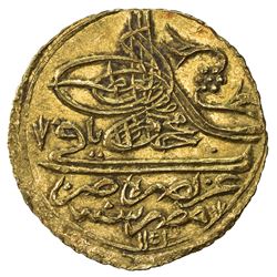 EGYPT: Mahmud I, 1730-1754, AV zeri mahbub (2.60g), Misr, AH1143. AU