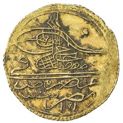 EGYPT: Mustafa III, 1757-1774, AV zeri mahbub (2.59g), Misr, AH1171. AU