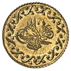 EGYPT: Mahmud II, 1808-1839, AV 10 qirsh (0.78g), Misr, AH1223 year 29. BU