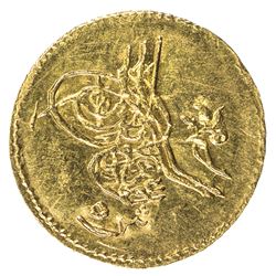 EGYPT: Abdul Aziz, 1861-1876, AV 5 qirsh (0.45g), Misr, AH1277 year 8. UNC