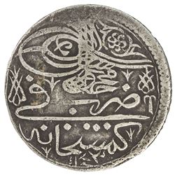 TURKEY: Mahmud I, 1730-1754, AR kurush (25.77g), Gumushane, AH1143. VF