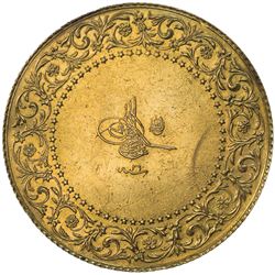 TURKEY: Abdul Hamid II, 1876-1909, AV 250 kurush (17.41g), Kostantiniye, AH1293 year 26. EF