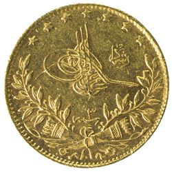 TURKEY: Mehmet V, 1909-1918, AV 50 kurush, Salanik, AH1327 year 3. UNC