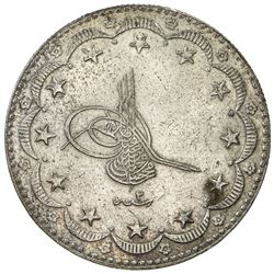 TURKEY: Mehmet VI, 1918-1924, AR 20 kurush, Kostantiniye, AH1336 year 2. EF
