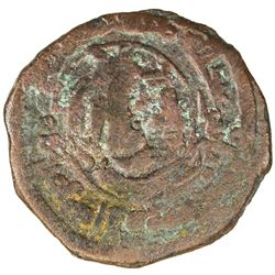 TAHIRID: Talha, 822-828, AE fals (1.97g), Bust, DM. F