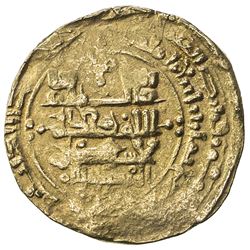 GREAT SELJUQ: Malikshah I, 1072-1092, AV dinar (3.51g), MM, AH484. VF