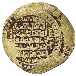 GREAT SELJUQ: Sanjar, 1097-1098, pale AV dinar (3.61g), Balkh, DM. F-VF