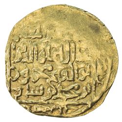 GHORID: Mahmud b. Muhammad, 1206-1212, AV broad dinar (5.42g), MM, AH603. VF