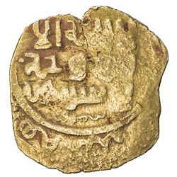 GREAT MONGOLS: Anonymous, ca. 620s-640s, AV dinar (3.39g), Samarqand, ND. F-VF