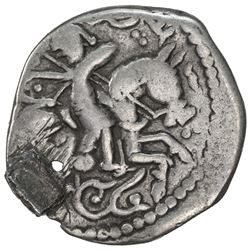GREAT MONGOLS: Toregene, 1241-1246, AR dirham (2.62g), NM, ND. VF