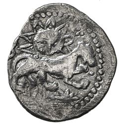 GOLDEN HORDE: Toqtu, 1291-1312, AR 1/2 dirham (0.90g), Saray, ND. VF