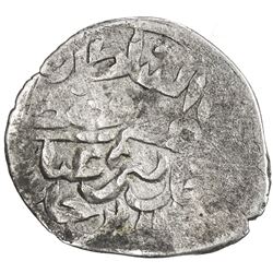 GOLDEN HORDE: Mustafa Khan, 1440s, AR dirham (0.62g), Hajji Tarkhan, ND. F-VF