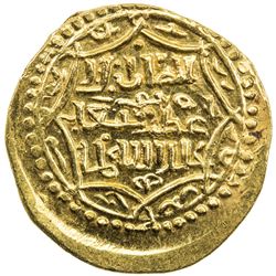 ILKHAN: Abu Sa'id, 1316-1335, AV dinar (4.95g), NM, ND. UNC