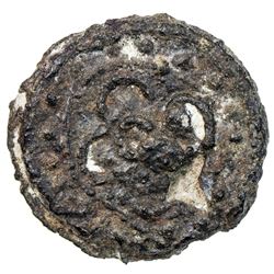 BRUNEI: Anonymous, 18th-19th century, anepigraphic tin pitis (1.92g). VF