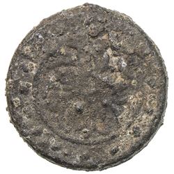 BRUNEI: Anonymous, 18th-19th century, anepigraphic tin pitis (2.00g). F-VF