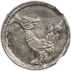 CAMBODIA: Ang Duong, 1841-1860, AR 1/8 tical, ND (1847). NGC MS65
