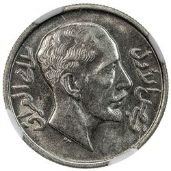 IRAQ: Faisal I, 1921-1933, AR 20 fils, 1933/AH1352. NGC MS62