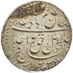 AWADH: Wajid Ali Shah, 1847-1858, AR rupee, Lucknow, AH1269 year 6. PCGS MS63