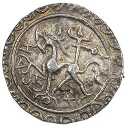 TRIPURA: Rajadhara Manikya, 1586-1599, AR tanka (10.81g), SE1508. VF-EF