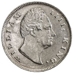 BRITISH INDIA: William IV, 1830-1837, AR rupee, 1835(c). AU