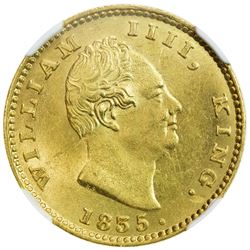 BRITISH INDIA: William IV, 1830-1837, AV mohur, 1835(c). NGC MS63