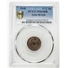Image 3 : BRITISH INDIA: Victoria, Queen, 1837-1876, AE 1/12 anna, 1848. PCGS MS64