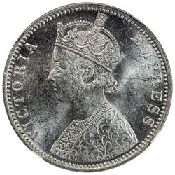 BRITISH INDIA: Victoria, Empress, 1876-1901, AR rupee, 1901(c). NGC MS63