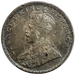 BRITISH INDIA: George V, 1910-1936, AR rupee, ND. PCGS AU55
