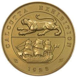 BRITISH INDIA: George V, 1910-1936, AV medal (72g), 1923. UNC