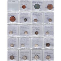 BRITISH INDIA: LOT of 37 coins