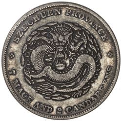 SZECHUAN: Kuang Hsu, 1985-1908, AR dollar, ND (1901-08). VF