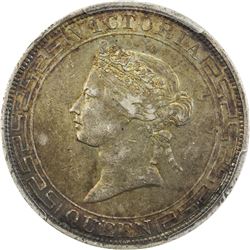 HONG KONG: Victoria, 1841-1901, AR dollar, 1866. PCGS AU50