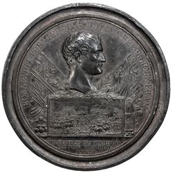 FRANCE: Napoleon, as First Consul, 1799-1804, pewter medal, An X (1802). VF