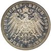 Image 2 : ANHALT-DESSAU: Friedrich II, 1904-1918, AR 3 mark, 1909-A. NGC PF63