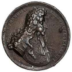 BAVARIA: Maximilian II Emanuel, 1679-1726, AE medal, 1688. F-VF