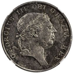 GREAT BRITAIN: George III, 1760-1820, AR 1 shilling 6 pence (18 pence), Soho mint, 1813. NGC MS62